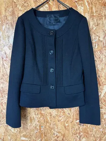 UNTITLED 노카라 자켓 블랙 2 일본제