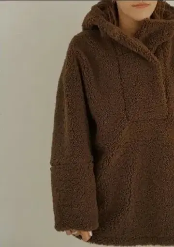 [ 새상품 새상품급 ] 브라운 후드 부착 보아 자켓