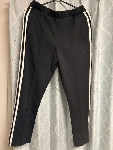 adidas 블랙 저지 팬츠 사이드 스트라이프