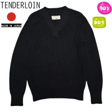 THE TENDERLOIN K SEVEN 블랙 울 니트 스웨터