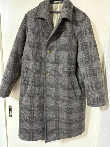 니코앤드 - 체스터 코트 그레이 계열 체크