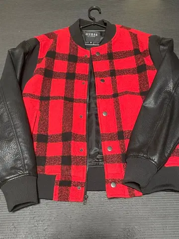 GUESS 체크 무늬 자켓 M