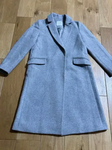 유나이티드 도쿄 캐시미어 울 그레이 계열 체스터 코트 1