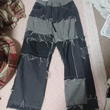 JUNGLE STORM 패치워크 데님 팬츠