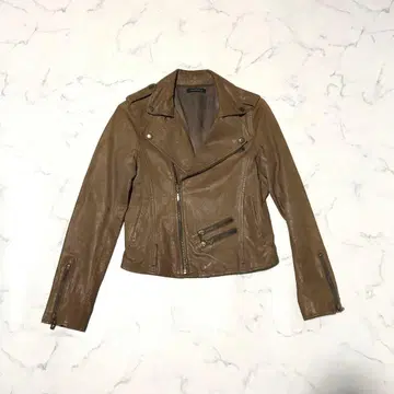 Y2K neo grunge real leather jacket 00s