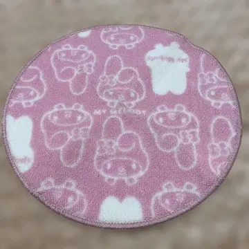 마이멜로디 원형 매트 핑크