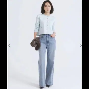 anuans 와이드 레그 데님