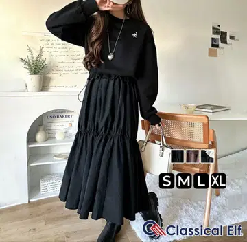 ClassicalElf 도킹 원피스 속기모