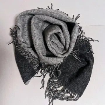 무인양품 프린지 머플러 바이컬러 MUJI