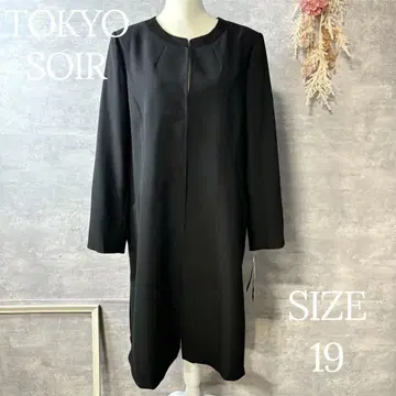 미사용 새상품 하자품 도쿄 소와르 블랙 포멀 롱 자켓 코트