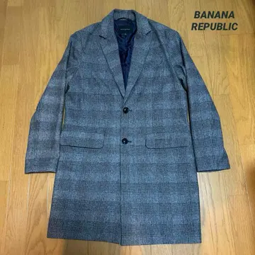 BANANA REPUBLIC 글렌체크 패턴 울 체스터 코트