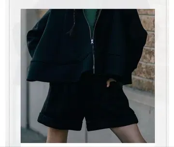 LINKABLE 본딩 숏팬츠 (블랙) M