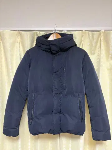 EDIFICE 다운 네이비 리몬타 나일론 코마츠 세이렌 새상품급