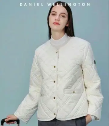 DANIEL WELLINGTON 퀼팅 자켓 화이트