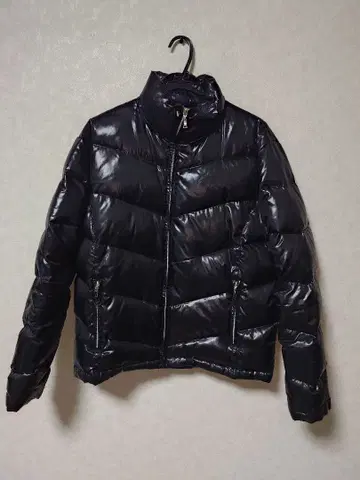 Nota Bene 블랙 광택 다운 자켓 남성용 L 00s y2k