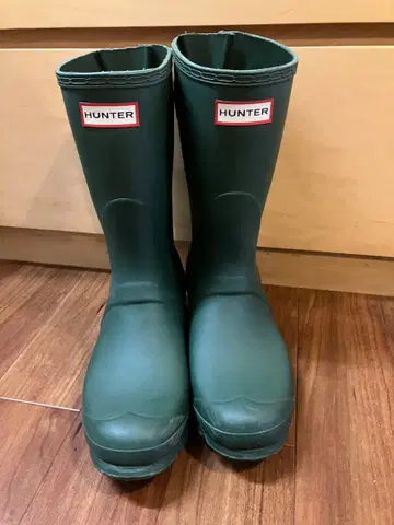 HUNTER 장화 25.5~26cm 그린