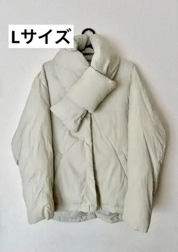 라이트온 패딩 자켓 아우터 여성용 2way 머플러 포함