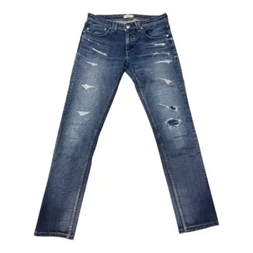 야누크 가공 데미지 데님 팬츠