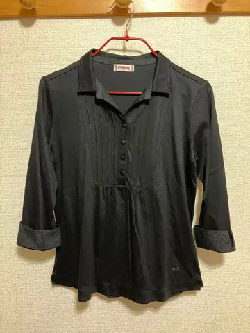 미사용 새상품 McGREGOR 맥레거 티셔츠 셔츠 7부 소매 블랙 M