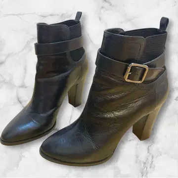 DIANA 다이애나 숏부츠 사이드 고어 벨트 포함 블랙 23cm