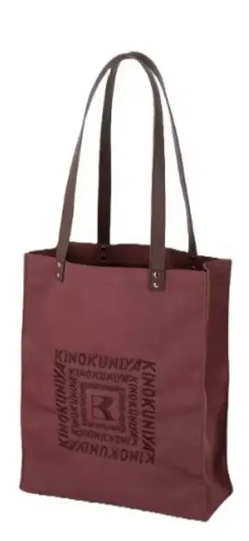[ 미개봉 새상품 ] 기노쿠니야 토트백 와인 레드