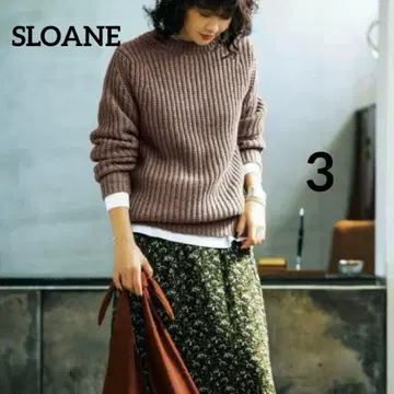 SLOANE 스론 3G 슈퍼 지롱 하찌 크루넥 울 니트