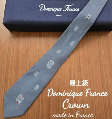도미니크 프랑스 크라운 넥타이 그레이