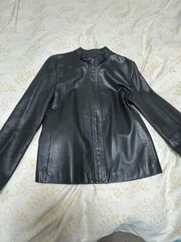 TRANS WORK 블랙 램 가죽 자켓