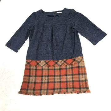 [ Rose Tiara ] 체크 원피스 캐주얼 42