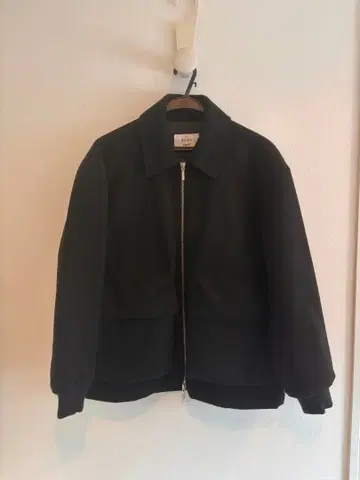 RAXA 블랙 집업 패딩 자켓