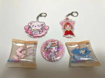 치로피노 콜라보 굿즈 캔 배지 키링 키체인 세트