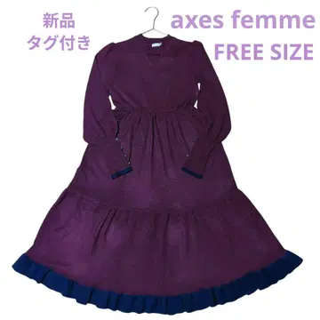 [ 새상품 ] 엑시즈팜 엑시즈팜 초커풍 니트 원피스