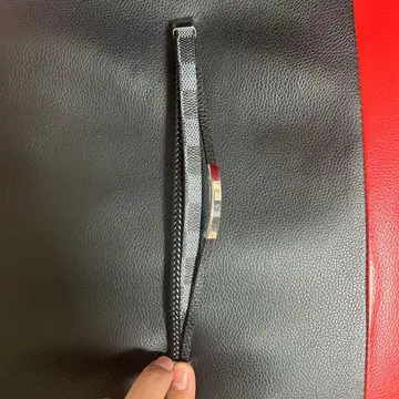 블랙 가죽 이중 팔찌