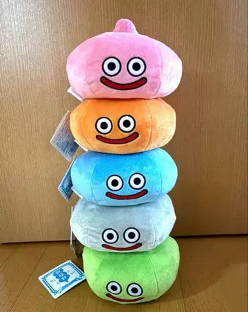 드래곤 퀘스트 AM 겹쳐지는 봉제 인형 컬러풀 슬라임 등장편 5종 세트