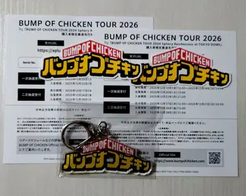 BUMP OF CHICKEN I 혜택 시리얼 키링 스티커 세트