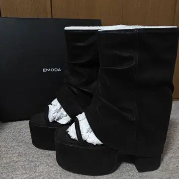 EMODA 블랙 플랫폼 샌들 M 사이즈