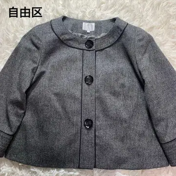 [ 새상품급 ] 자유구 노카라 자켓 울 실크 캐시미어 버튼