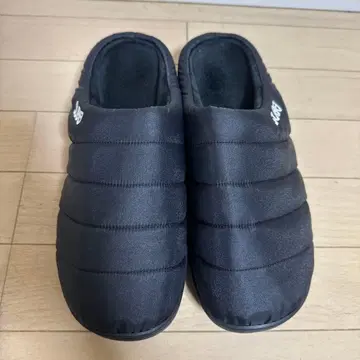 블랙 슬립온 샌들