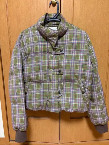 TINA JOJUN 티나조준 체크 페이크 다운 자켓