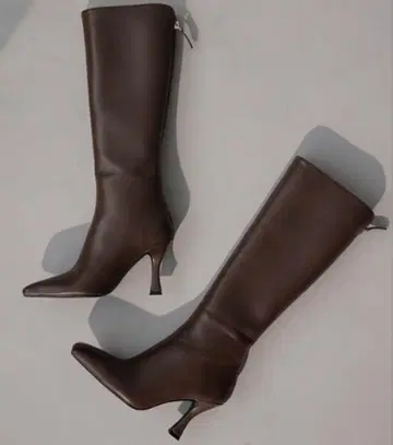 [ 새상품급 ] anuans 아뉴앙스 핏 롱 부츠 브라운 S 사이즈