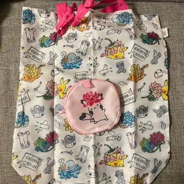 포켓몬 에코백 잇츠데모 피카츄 이상해씨 꼬부기