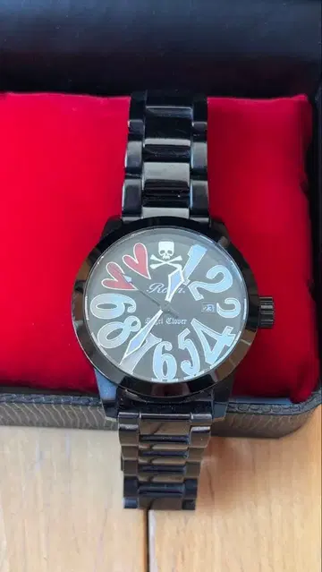 Angel Clover 남성용 손목시계 블랙 x 빅 다이얼 새상품급