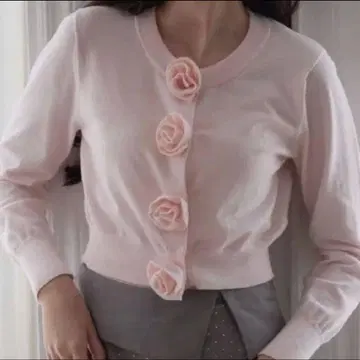 treat urself 로즈 가디건 핑크