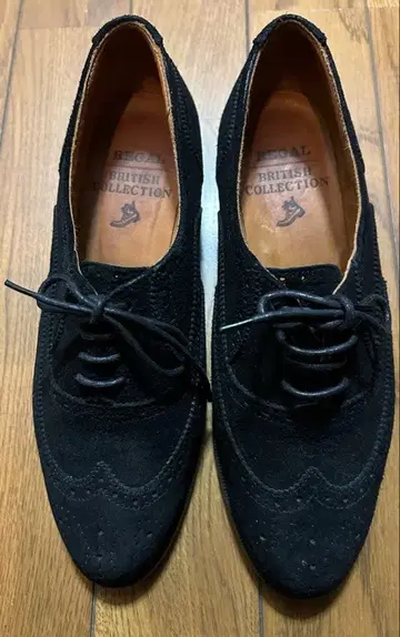 REGAL 블랙 스웨이드 옥스퍼드 새상품급