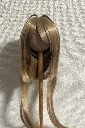 금발 8-9인치 인형 가발