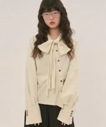 loin nuit 비대칭 리본 상의