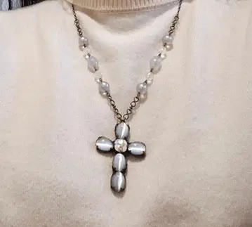 크로스형 롱 목걸이