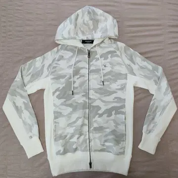 1PIU1UGUALE3 풀 집업 후드티 카모플라주 카모플라쥬 화이트 S