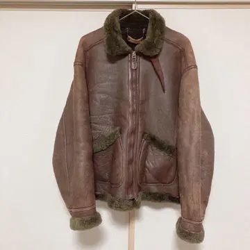 양가죽 리얼 무스탕 플라이트 자켓 B3 보아 블루종 빈티지 천연 가죽