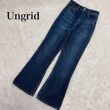 새상품급 Ungrid 빈티지 하이웨스트 플레어 데님 M 사이즈